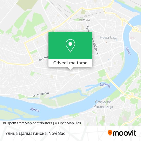 Улица Далматинска mapa