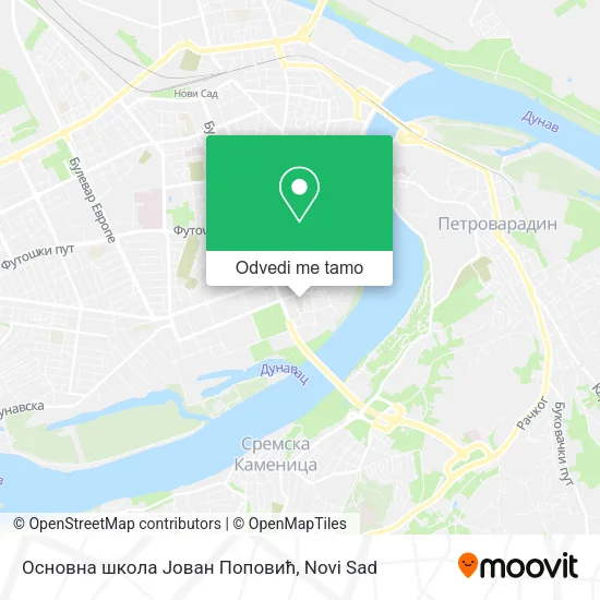 Основна школа Јован Поповић mapa