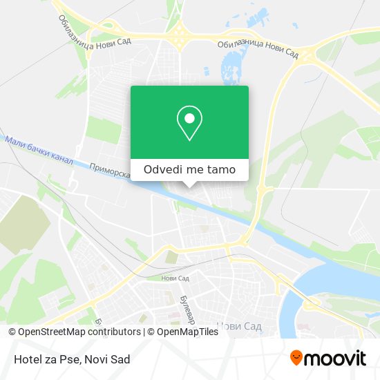 Hotel za Pse mapa