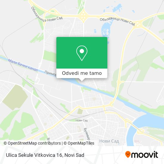 Ulica Sekule Vitkovica 16 mapa