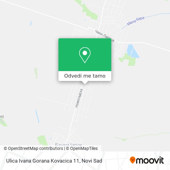 Ulica Ivana Gorana Kovacica 11 mapa