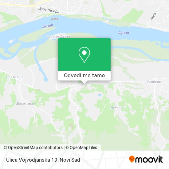 Ulica Vojvodjanska 19 mapa