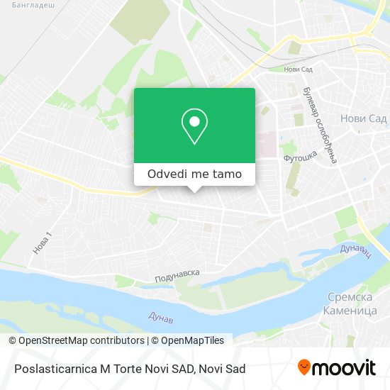 Poslasticarnica M Torte Novi SAD mapa