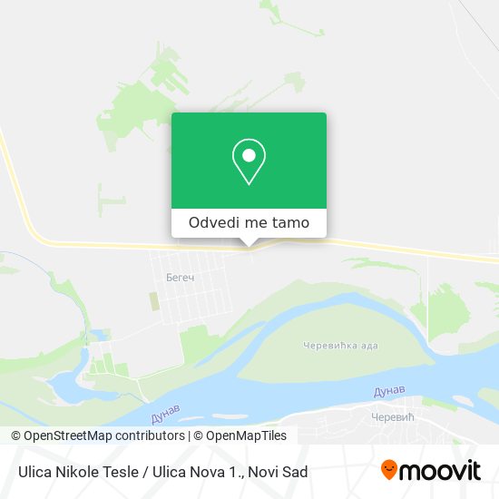 Ulica Nikole Tesle / Ulica Nova 1. mapa