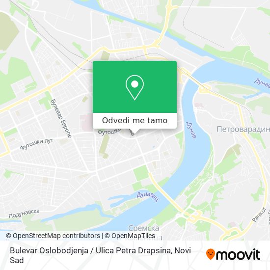 Bulevar Oslobodjenja / Ulica Petra Drapsina mapa