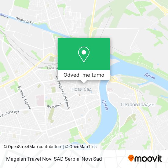 Magelan Travel Novi SAD Serbia mapa