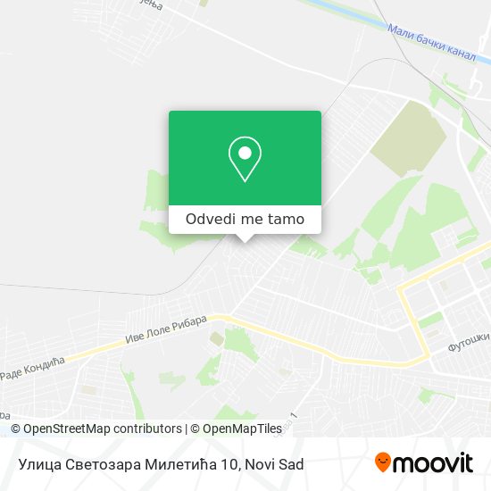 Улица Светозара Милетића 10 mapa