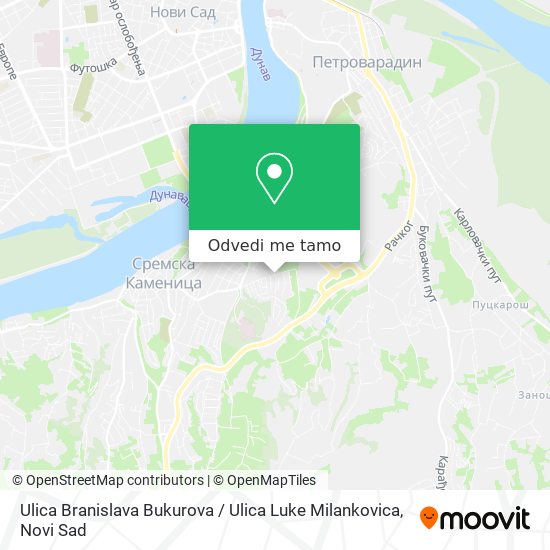 Ulica Branislava Bukurova / Ulica Luke Milankovica mapa