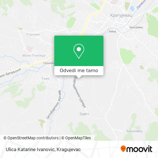 Ulica Katarine Ivanovic mapa