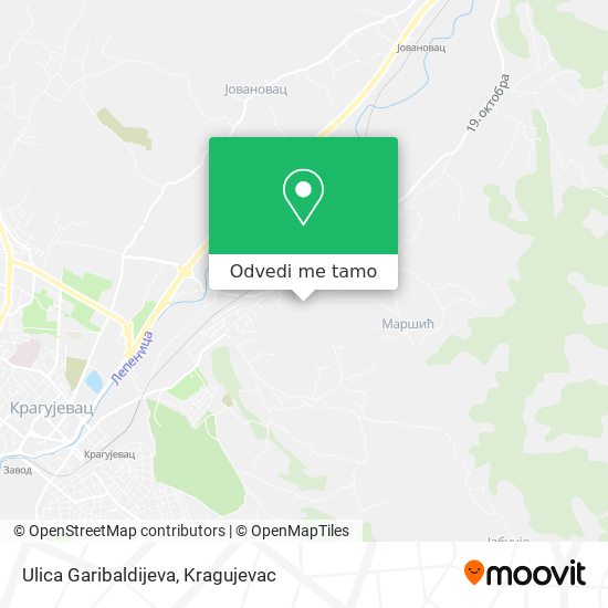 Ulica Garibaldijeva mapa