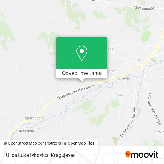 Ulica Luke Ivkovica mapa