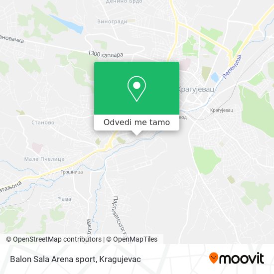 Balon Sala Arena sport mapa