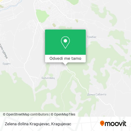 Zelena dolina Kragujevac mapa