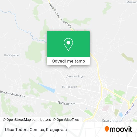 Ulica Todora Comica mapa