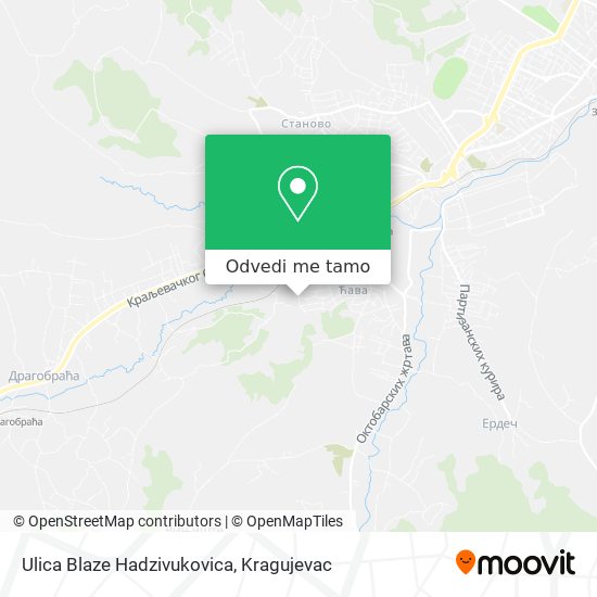 Ulica Blaze Hadzivukovica mapa