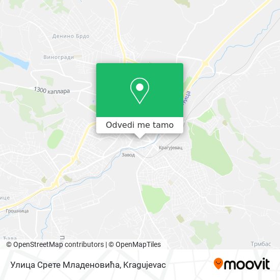 Улица Срете Младеновића mapa
