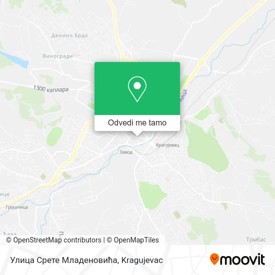 Улица Срете Младеновића mapa