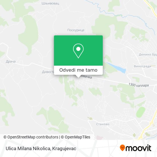 Ulica Milana Nikolica mapa