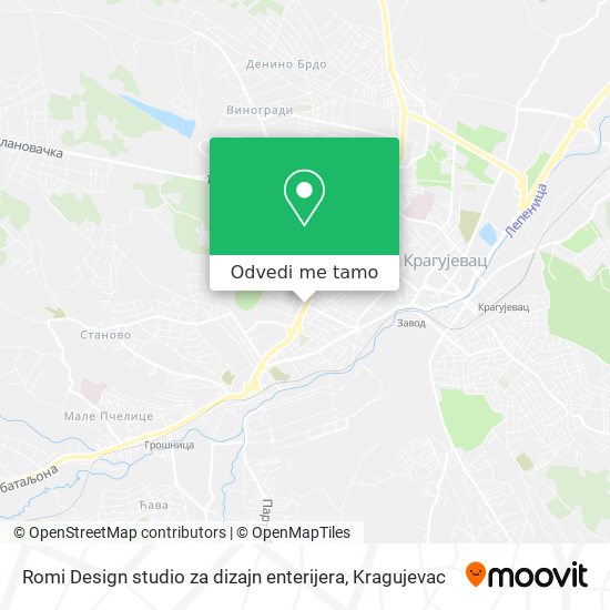 Romi Design studio za dizajn enterijera mapa