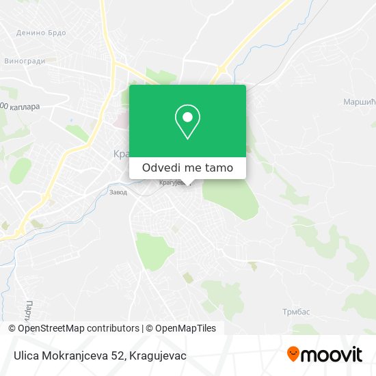 Ulica Mokranjceva 52 mapa