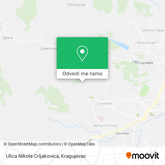 Ulica Nikole Crljakovica mapa
