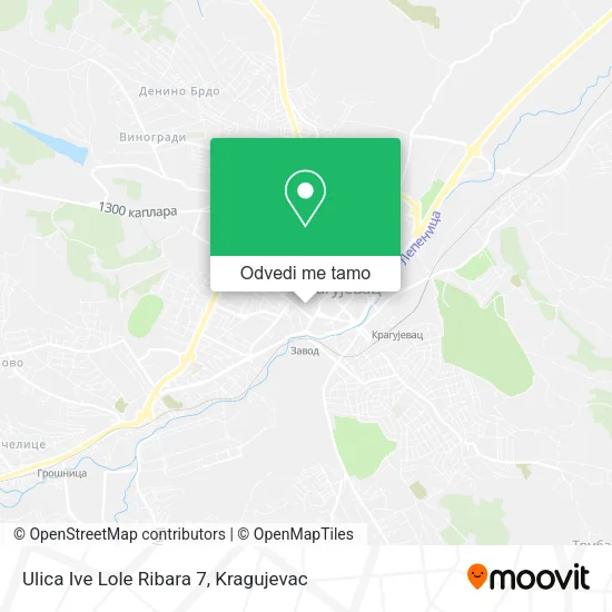 Ulica Ive Lole Ribara 7 mapa
