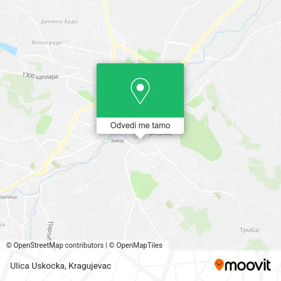Ulica Uskocka mapa