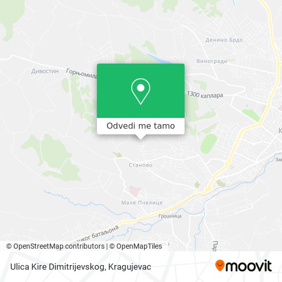 Ulica Kire Dimitrijevskog mapa