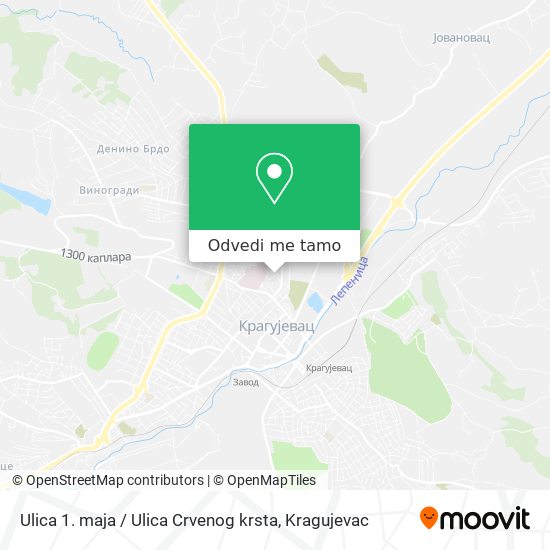 Ulica 1. maja / Ulica Crvenog krsta mapa