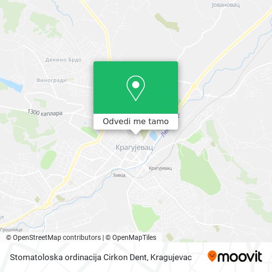 Stomatoloska ordinacija Cirkon Dent mapa