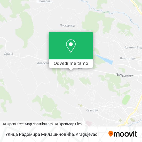 Улица Радомира Милашиновића mapa