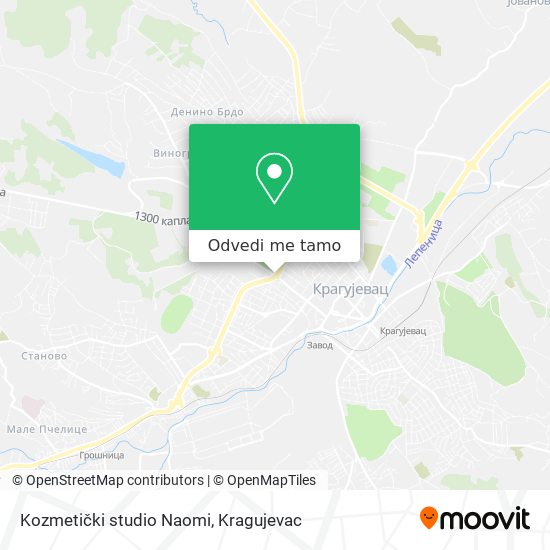 Kozmetički studio Naomi mapa