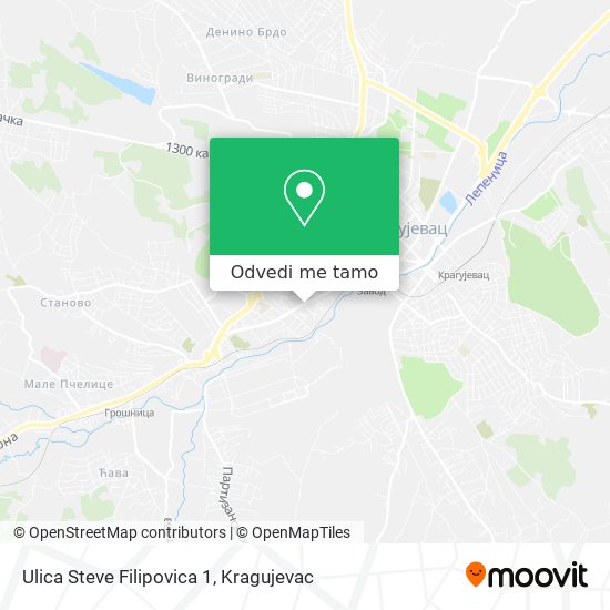 Ulica Steve Filipovica 1 mapa
