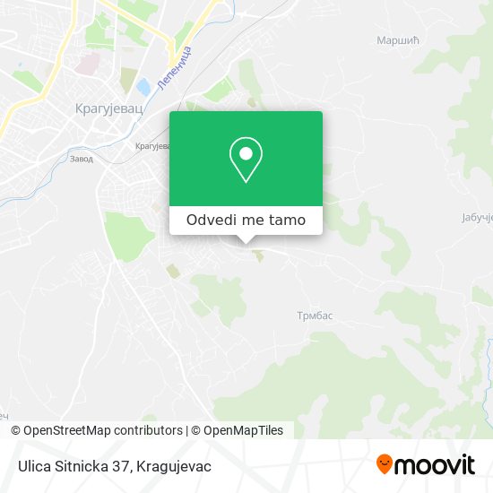 Ulica Sitnicka 37 mapa