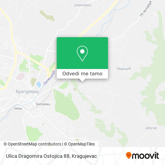 Ulica Dragomira Ostojica 88 mapa