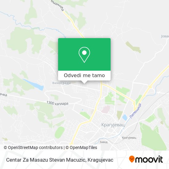 Centar Za Masazu Stevan Macuzic mapa