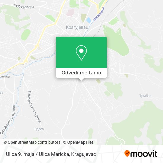 Ulica 9. maja / Ulica Maricka mapa