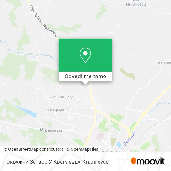 Окружни Затвор У Крагујевцу mapa