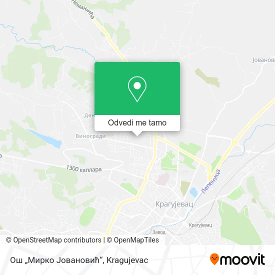 Ош „Мирко Јовановић“ mapa
