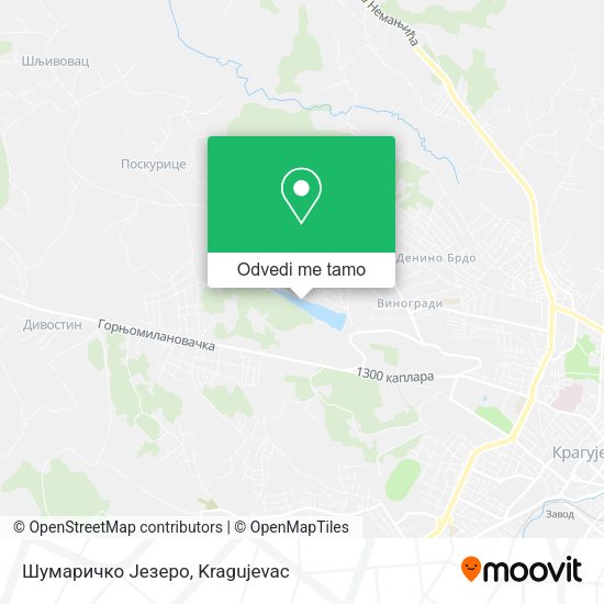 Шумаричко Језеро mapa