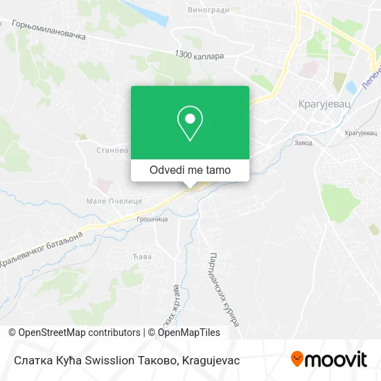Слатка Кућа Swisslion Таково mapa