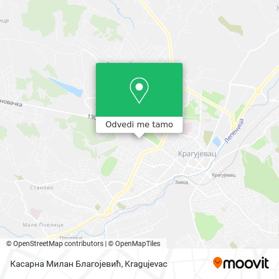 Касарна Милан Благојевић mapa