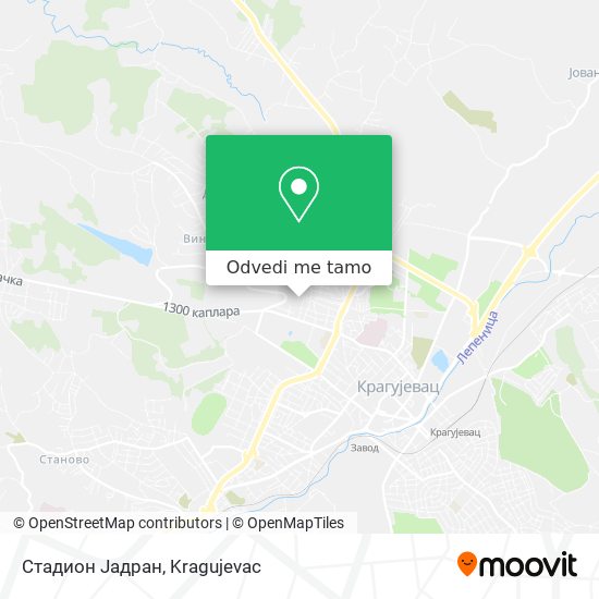 Стадион Јадран mapa