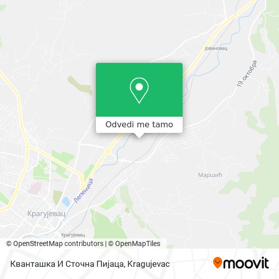 Кванташка И Сточна Пијаца mapa