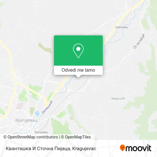 Кванташка И Сточна Пијаца mapa
