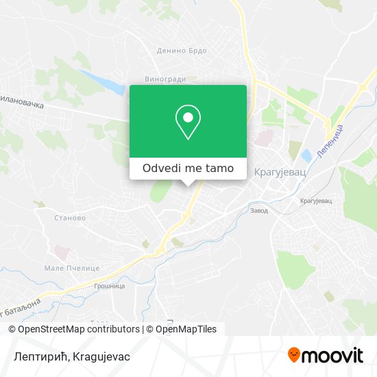 Лептирић mapa