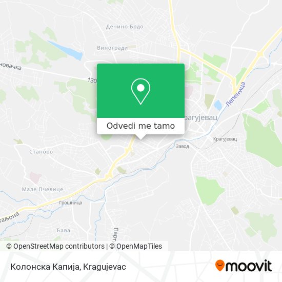 Колонска Капија mapa