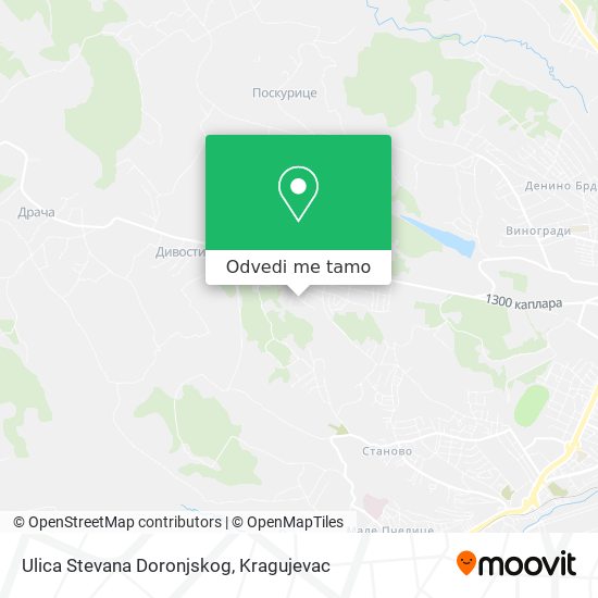 Ulica Stevana Doronjskog mapa