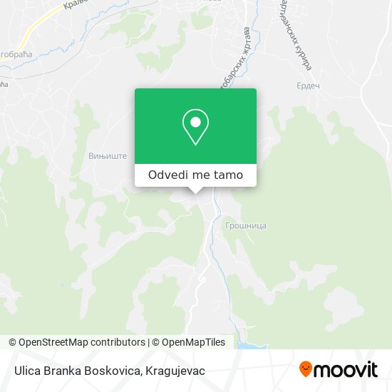 Ulica Branka Boskovica mapa