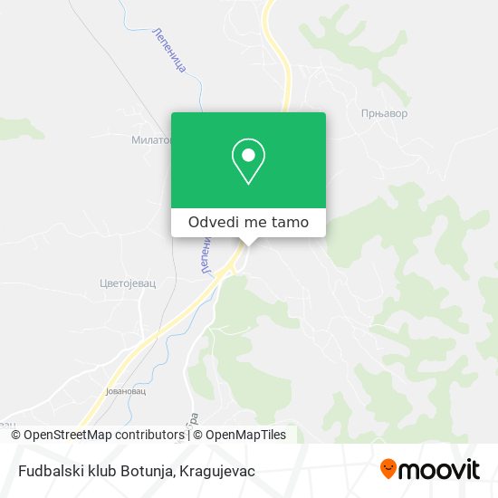 Fudbalski klub Botunja mapa